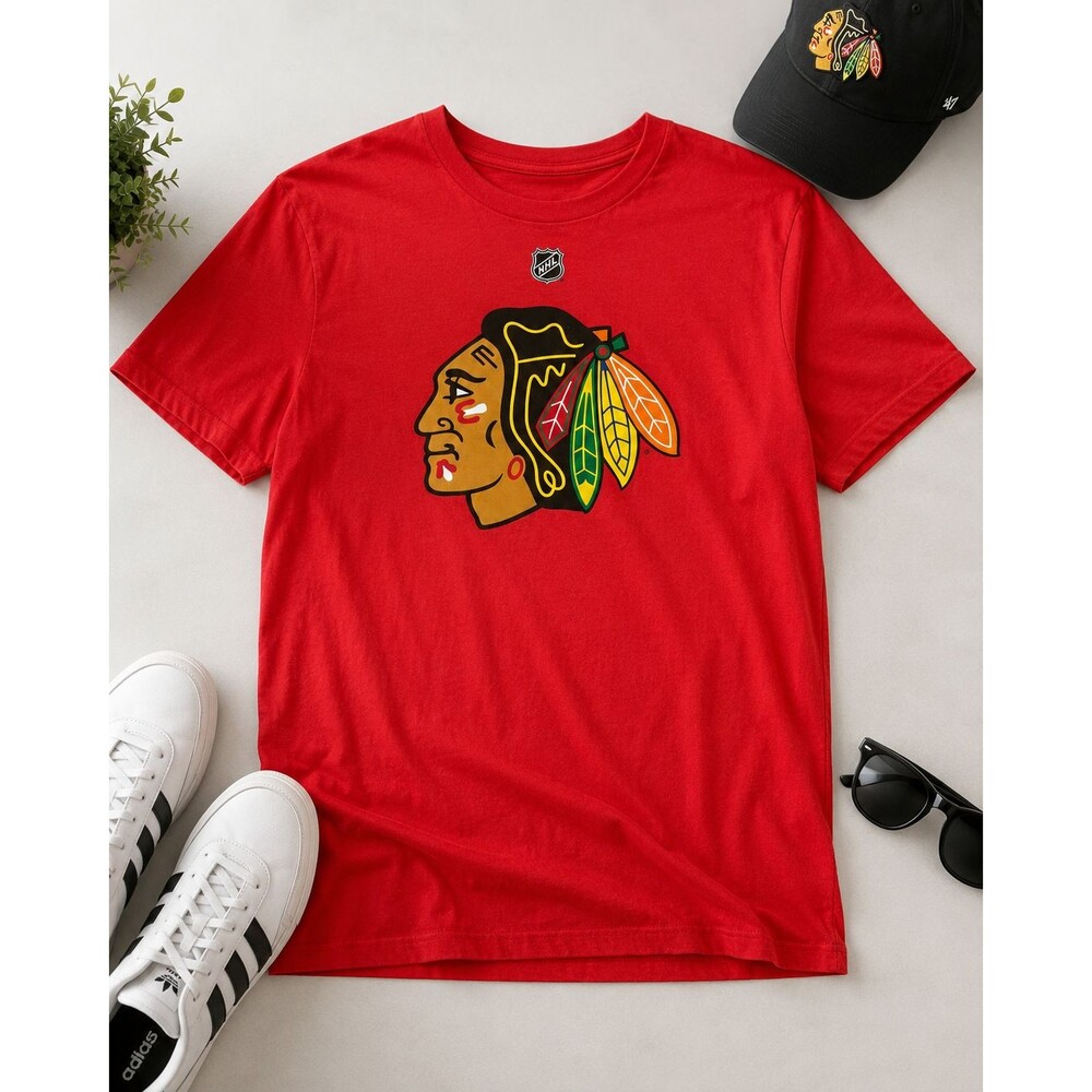 Connor Bedard 98 Chicago Blackhawks Fanatics T Shirt Adult XL Red NHL